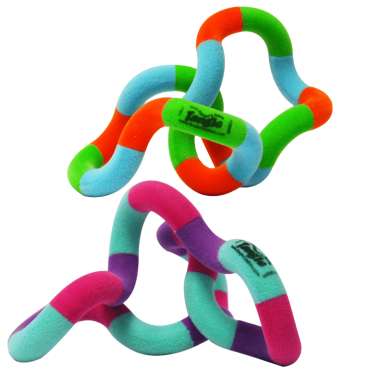 Tangle Jr. Fuzzies – farverigt fidget legetøj med blød overflade

