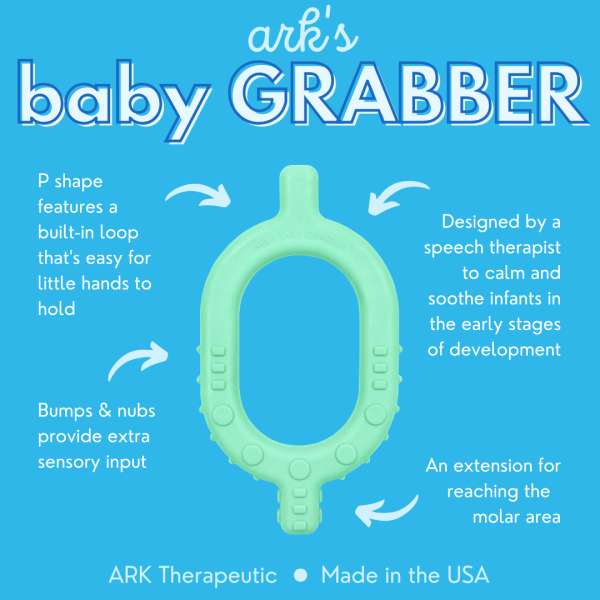 ARK Baby Grabber funktioner – bidering til baby til tandfrembrud og sansestimulering

