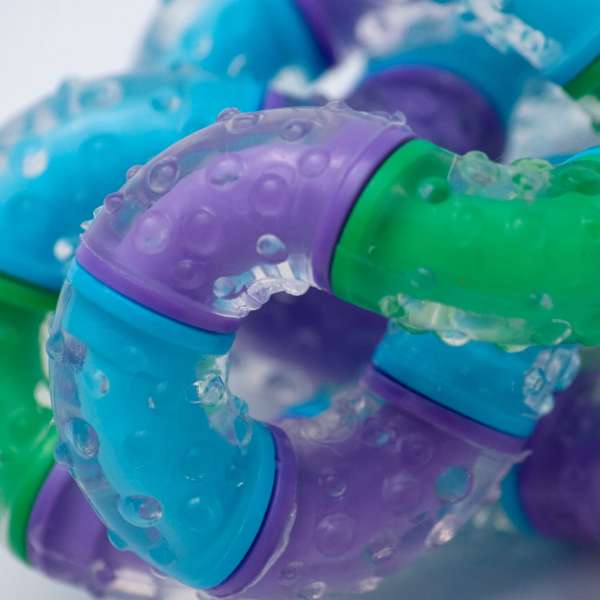 Tangle Therapy close-up – geléagtig overflade og fleksible led

