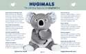 Hugimals Koalaen Quinn produktinfo – tyngdebamse med vægt i hele kroppen

