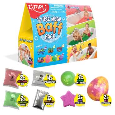 Mega Baff and Play Pack, 12 dele i emballage