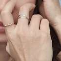 Anxiety ring minimalist, i farven rose gold