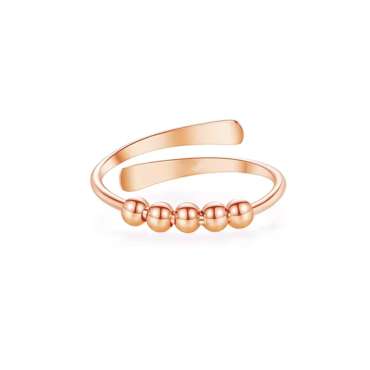 Anxiety ring minimalist, i farven rose gold