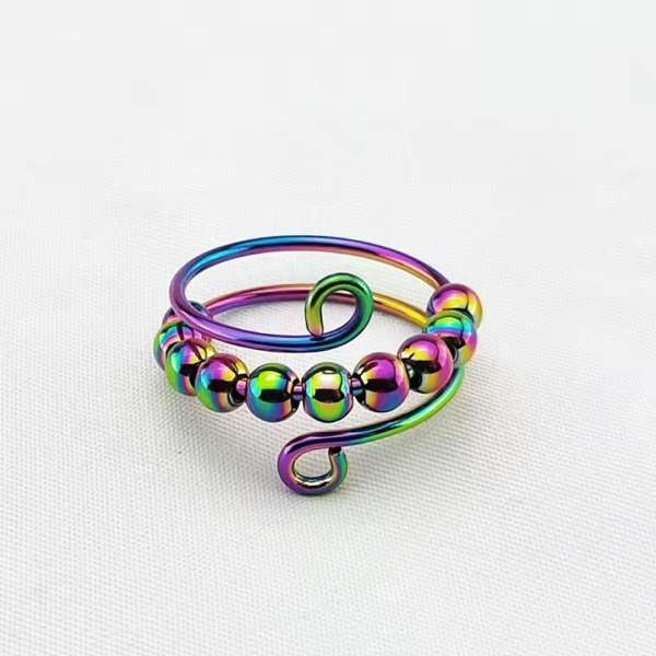 Anxiety ring, dobbelt, kamæleon