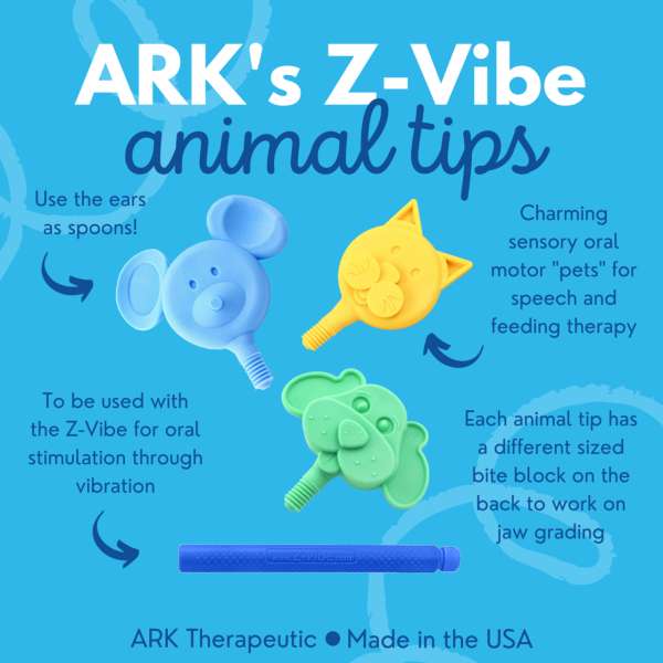 ARK Z-Vibe dyretips egenskaber – oral stimulering og sensorisk terapi

