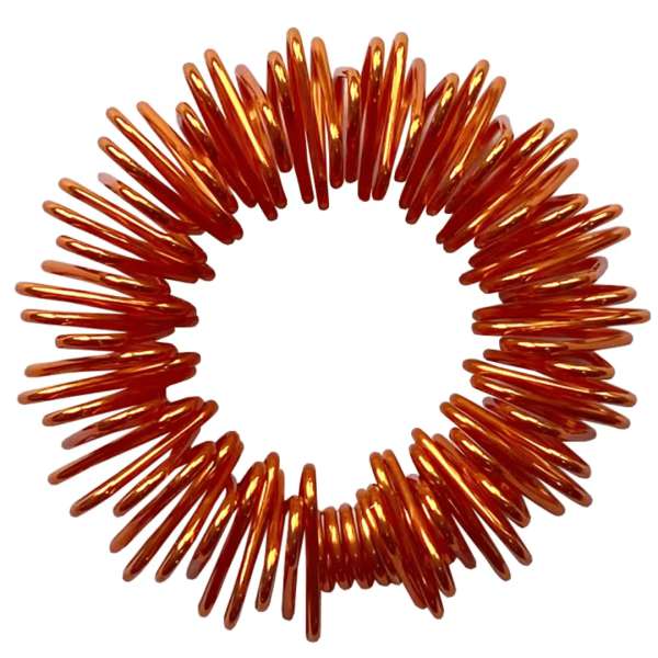 Akkupressur ring orange – fleksibel massage ring

