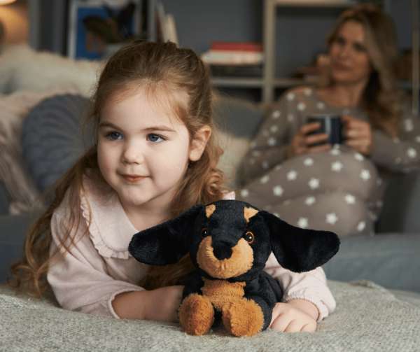 Sansebamse Warmies Gravhund