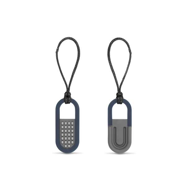 Calming blue Chewy Fidget – kompakt tyggeredskab til nøglering

