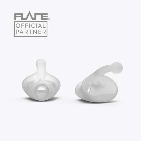 Flare Calmer transparent – genanvendelige ørepropper til ro og fokus


