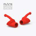 
Flare Calmer Kids røde ørepropper close-up – detaljeret design


