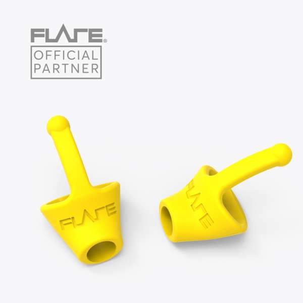 Flare Calmer Kids gule ørepropper – ergonomisk design til børn


