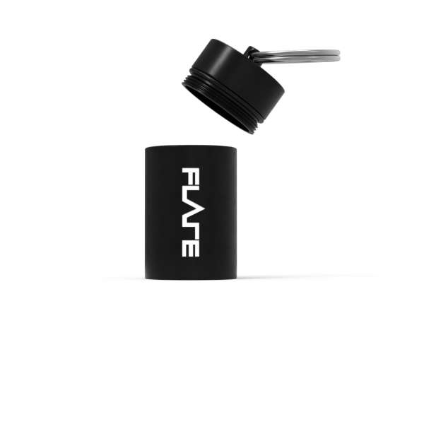 
Flare Capsule stor sort close-up – slidstærkt etui

