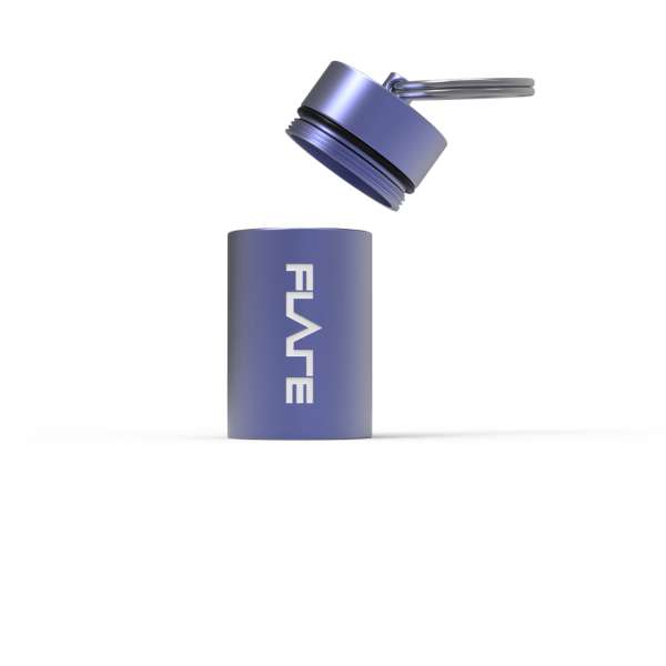 Flare Capsule stor lilla med låg – sikker og kompakt


