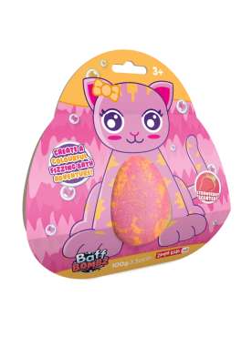 Stor badebombe, pink kat