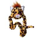 Tangle Furry Fidget Friends Wisdom – leopardmønstret fidget figur med blød og fleksibel form

