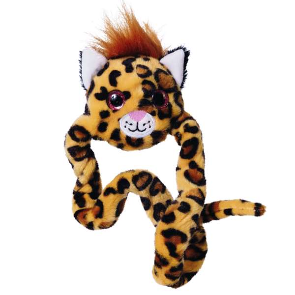 Tangle Furry Fidget Friends Wisdom – leopardmønstret fidget figur med blød og fleksibel form

