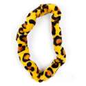 Furry Tangle med leopardmønster – blød fidget toy med taktil stimulation

