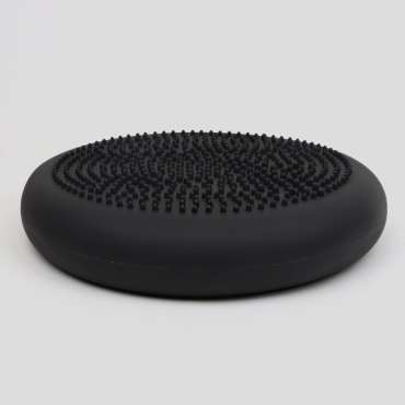 Siddepude sort – oppustelig balancepude til aktiv siddestilling og bedre koncentration

