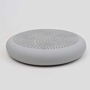 Siddepude grå – oppustelig balancepude til aktiv siddestilling og bedre koncentration

