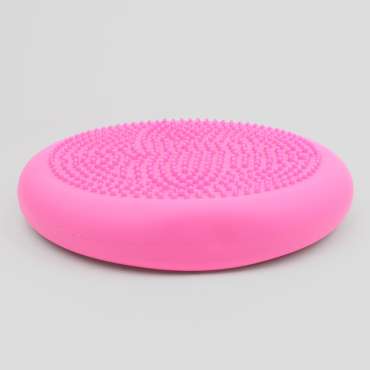 Siddepude pink – oppustelig balancepude til aktiv siddestilling og bedre koncentration

