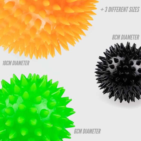 Massagebolde close-up – struktureret overflade til taktil stimulering

