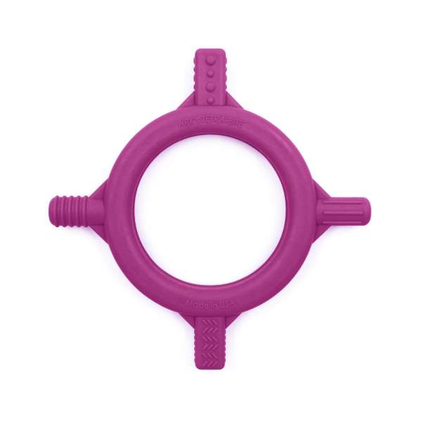 ARK Baby Tetra-Bite magenta– sansestimulerende bidering til tandfrembrud og oral udvikling

