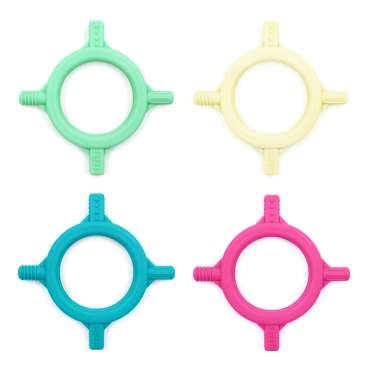 ARK Baby Tetra-Bite bidering i flere farver – bidelegetøj til baby til tandfrembrud og sansestimulering

