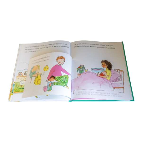 Opslag fra “Mor skal have en baby” – illustration af barn og familieforandring

