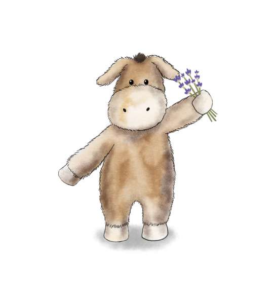 Sansebamse Warmies Æsel
