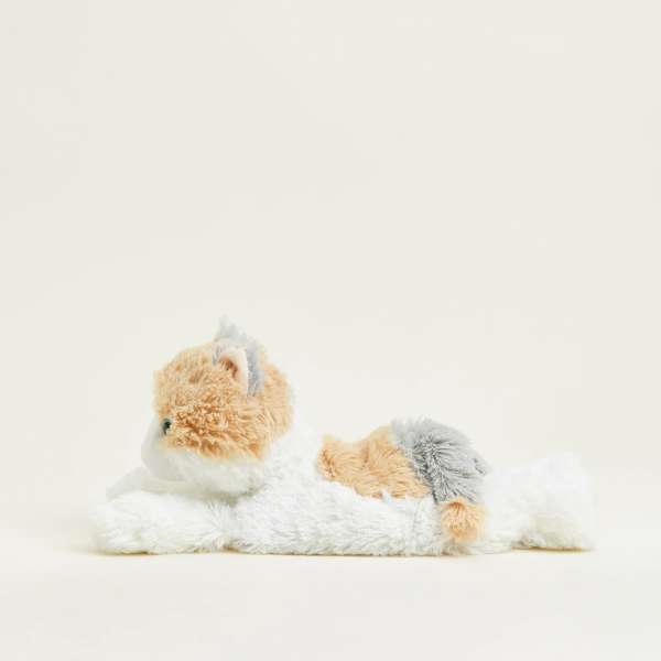 Warmies calico kat fra siden – varmende bamse med lavendelduft


