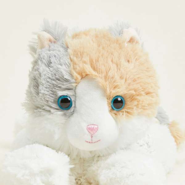 
Warmies calico kat forfra – blød og flerfarvet bamse

