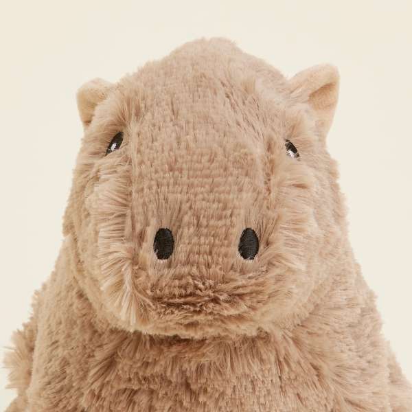 Her ses Sansebamse Warmies kapivar hoved 