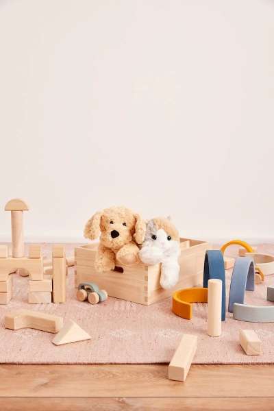 Warmies cockerpoo i børnemiljø – sansebamse til ro og afslapning



