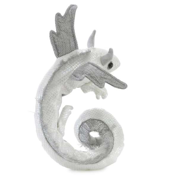 Fingerbamse perlehvid drage armbånd