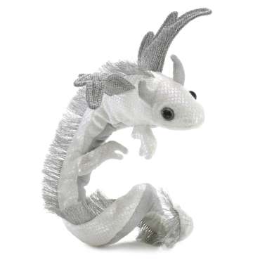 Fingerbamse perlehvid drage armbånd