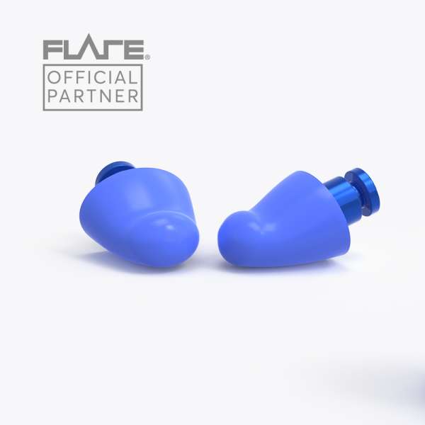 Flare Earshade blå ørepropper – blød pasform til øret



