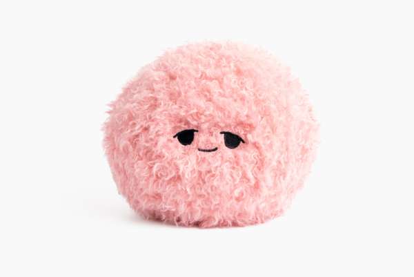 Krammebold - pink når den er ked af det