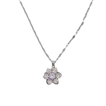 Fidget halskæde Anemone – elegant smykke med bevægelig blomst til ro og fokus

