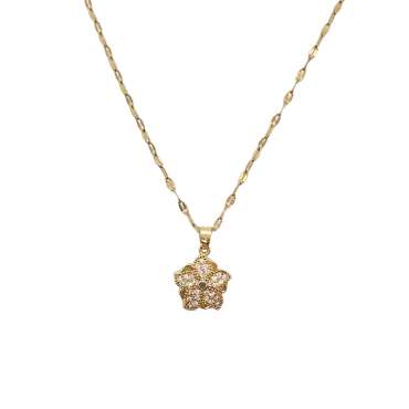 Fidget halskæde Plumeria – elegant smykke med bevægelig blomst til ro og fokus

