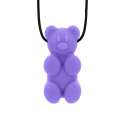 Lavendel ARK Gummy Bear bidehalskæde – tyggehalskæde med sødt design

