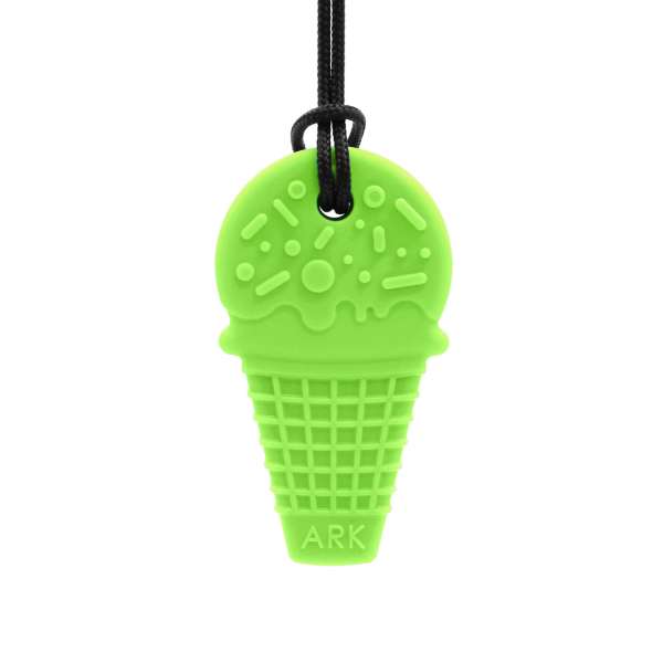 ARK Ice Cream bidehalskæde limegrøn – bidesmykke til oral motorik og sansestimulering

