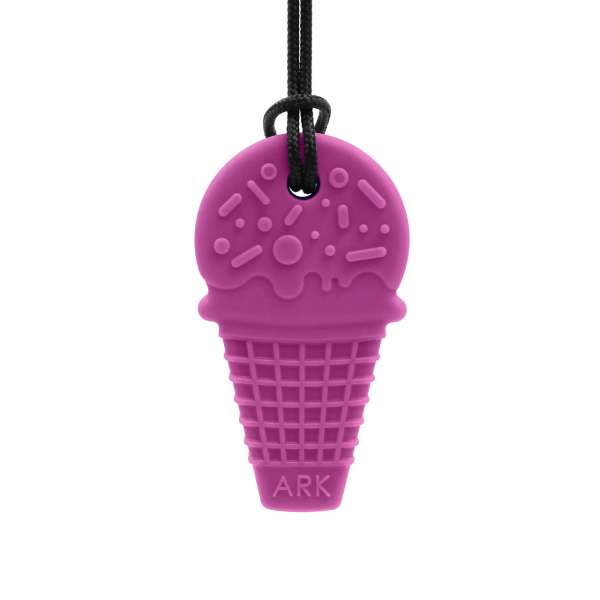 ARK Ice Cream bidehalskæde Magenta– sansestimulerende bidesmykke til tyggebehov

