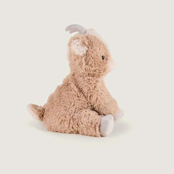 Sansebamse Warmies siddende ged set fra siden 