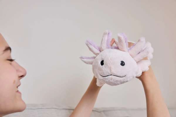 Sansebamse Warmies pink axolotl