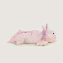 Sansebamse Warmies pink axolotl set fra siden 