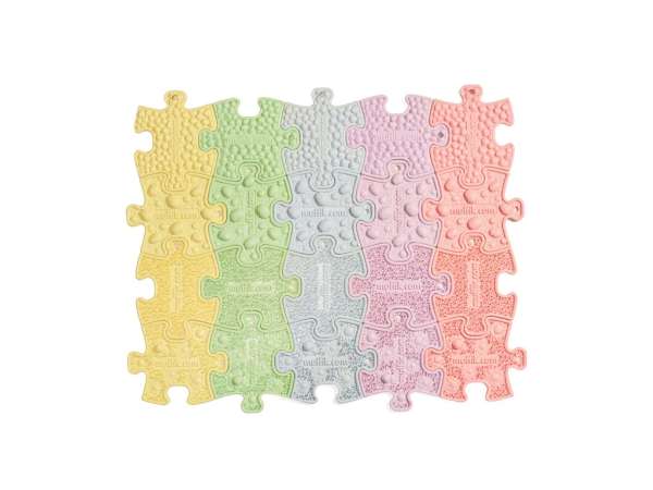 Nano puslespil pastel samlet – 20 brikker i pastelfarver

