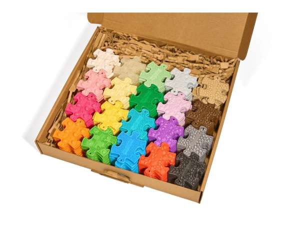 Nano puslespil, Alle‑i‑én, 200 brikker – samlet sæt med mange små unikke brikker til udfordrende puslespilleg og kreativ samling