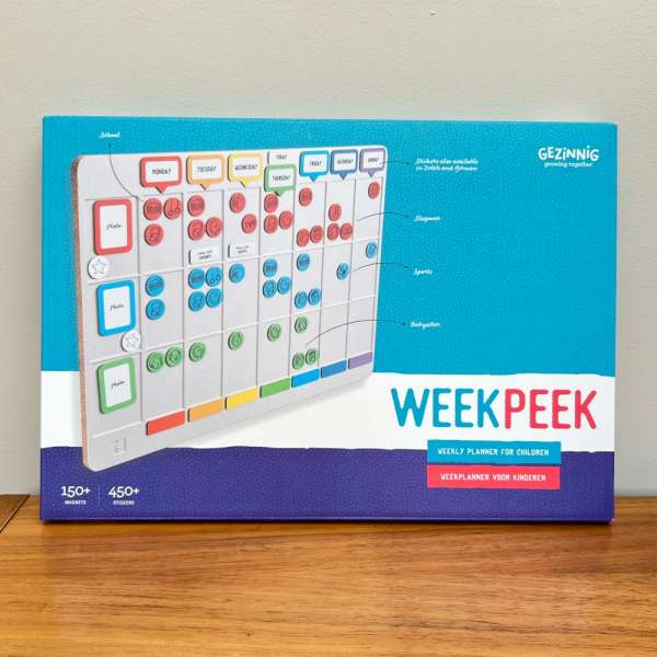 Weekpeek magnetisk ugeplan – visuelt skema til struktur, overblik og planlægning

