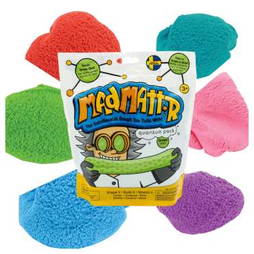  Mad Mattr Quantum Pack – sansesand i flere farver til kreativ leg og fordybelse


