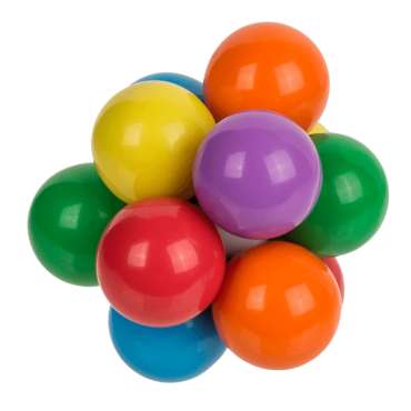 Atomic fidget med farvede kugler – fleksibelt antistress legetøj

